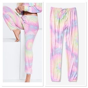 PINK VS tie dye joggers (super cute and comfy)